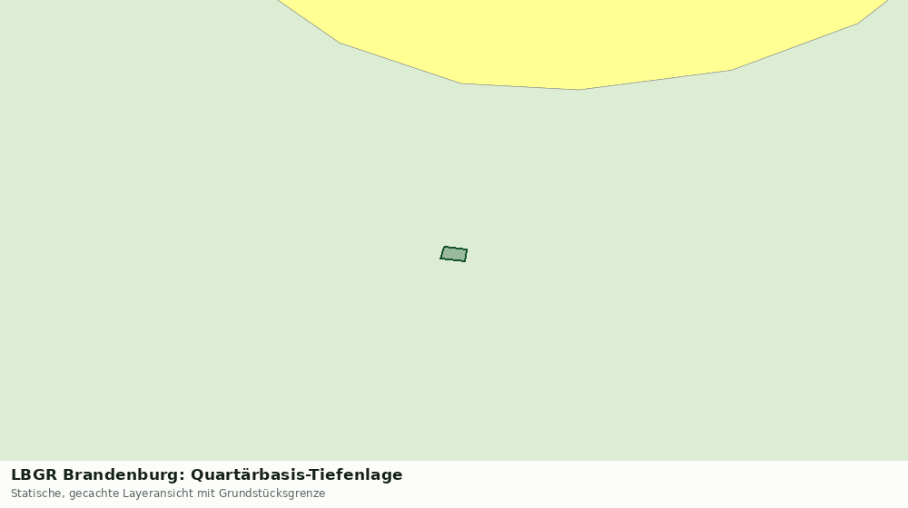 Statische Kartenansicht: LBGR Brandenburg: Quartärbasis-Tiefenlage