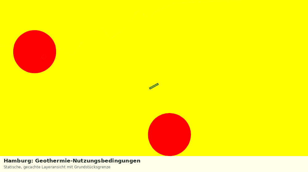Statische Kartenansicht: Hamburg: Geothermie-Nutzungsbedingungen