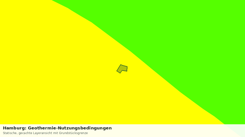 Statische Kartenansicht: Hamburg: Geothermie-Nutzungsbedingungen