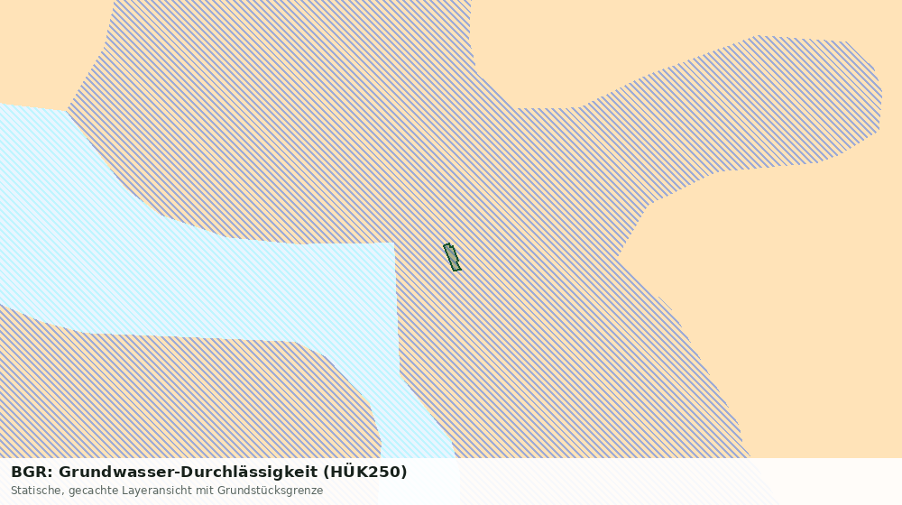 Statische Kartenansicht: BGR: Grundwasser-Durchlässigkeit (HÜK250)