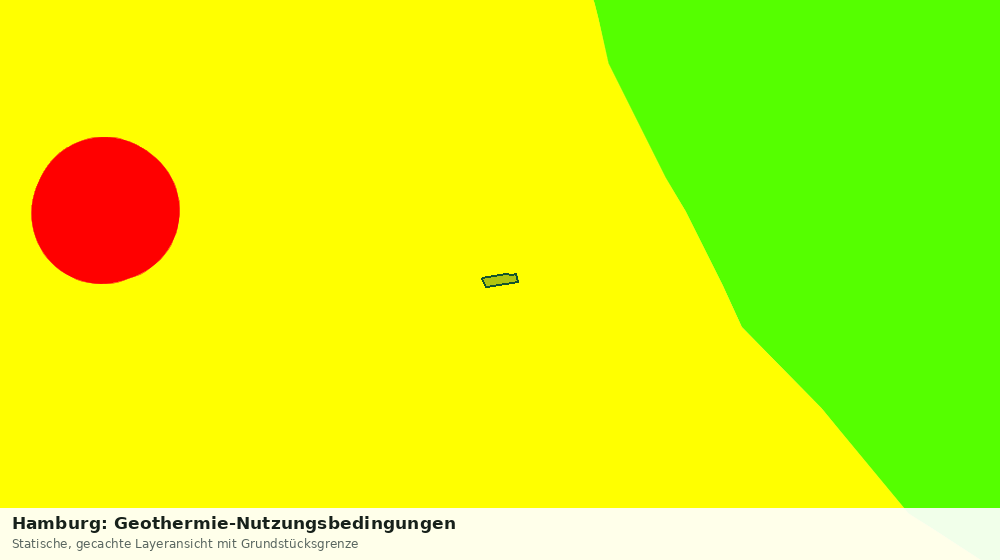 Statische Kartenansicht: Hamburg: Geothermie-Nutzungsbedingungen