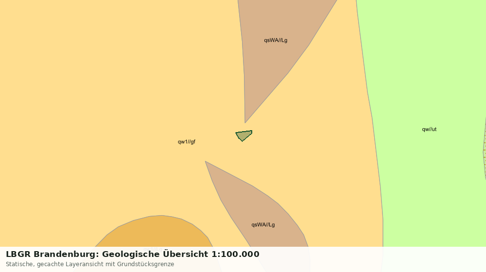 Statische Kartenansicht: LBGR Brandenburg: Geologische Übersicht 1:100.000