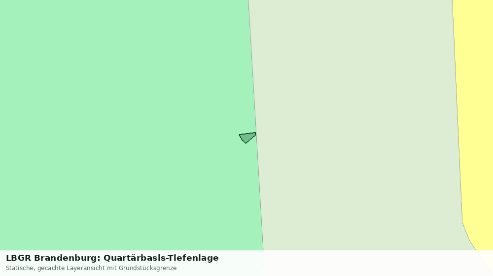 Statische Kartenansicht: LBGR Brandenburg: Quartärbasis-Tiefenlage