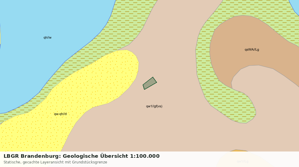Statische Kartenansicht: LBGR Brandenburg: Geologische Übersicht 1:100.000