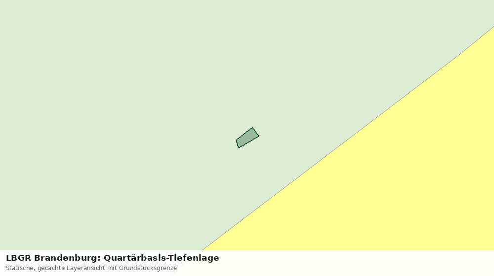Statische Kartenansicht: LBGR Brandenburg: Quartärbasis-Tiefenlage