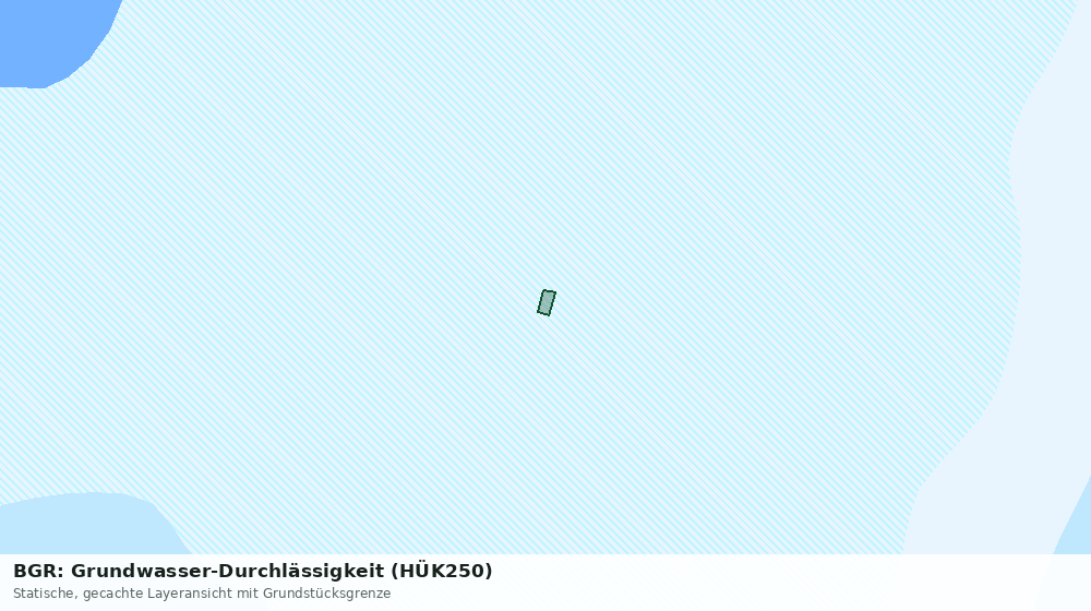 Statische Kartenansicht: BGR: Grundwasser-Durchlässigkeit (HÜK250)
