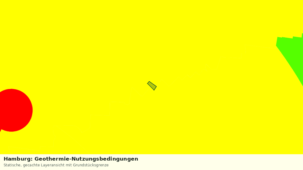 Statische Kartenansicht: Hamburg: Geothermie-Nutzungsbedingungen