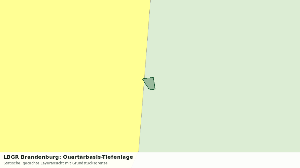 Statische Kartenansicht: LBGR Brandenburg: Quartärbasis-Tiefenlage
