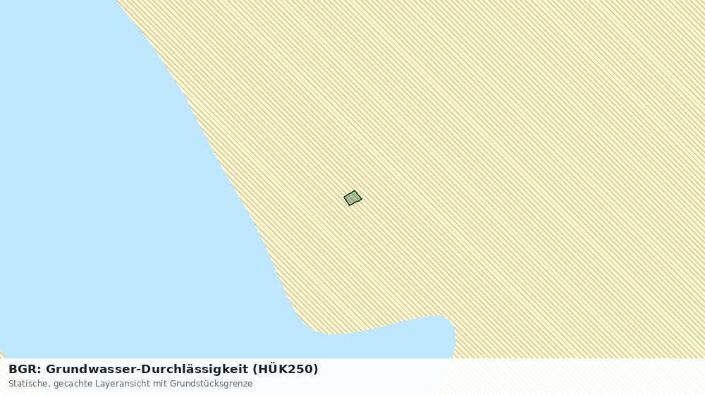 Statische Kartenansicht: BGR: Grundwasser-Durchlässigkeit (HÜK250)