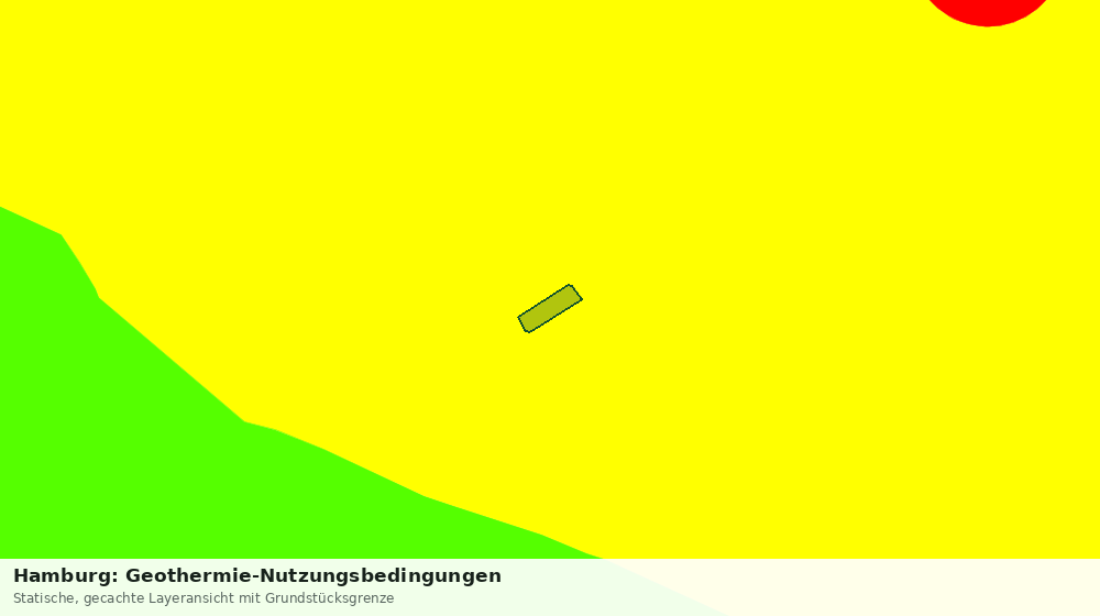 Statische Kartenansicht: Hamburg: Geothermie-Nutzungsbedingungen