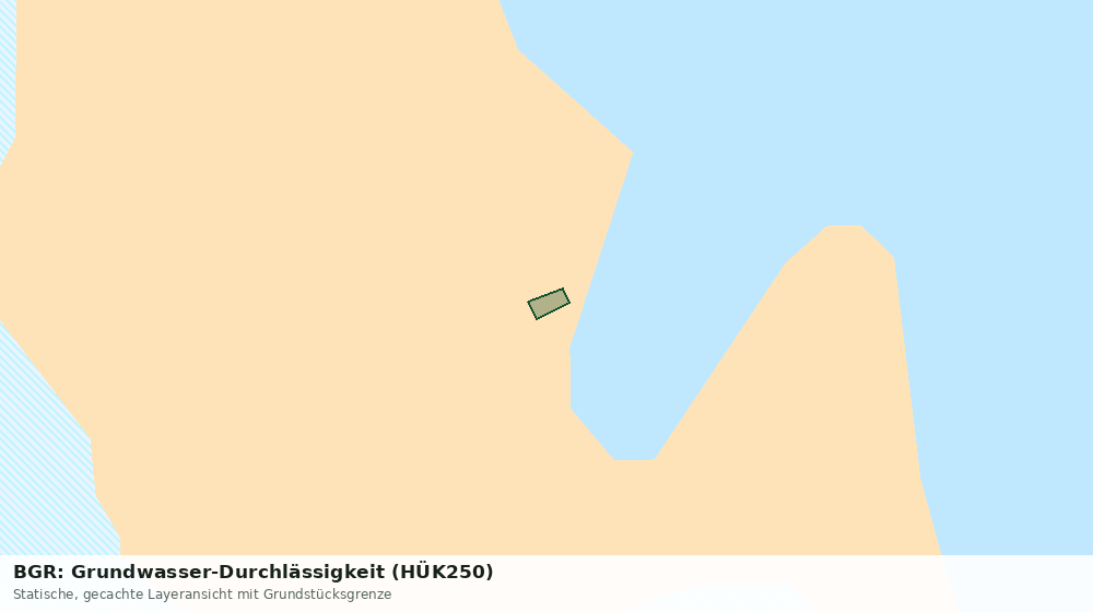 Statische Kartenansicht: BGR: Grundwasser-Durchlässigkeit (HÜK250)