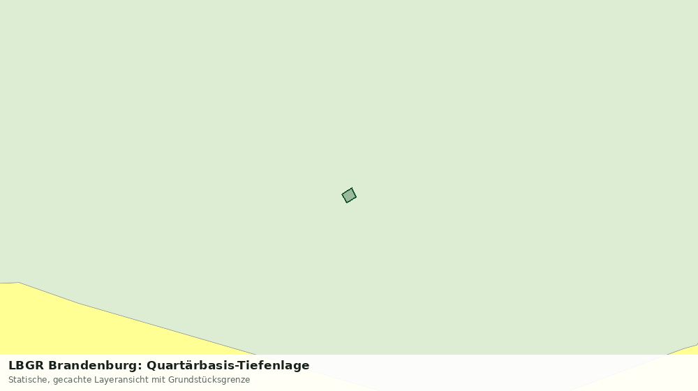 Statische Kartenansicht: LBGR Brandenburg: Quartärbasis-Tiefenlage