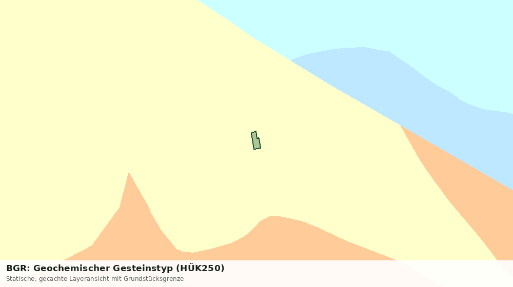 Statische Kartenansicht: BGR: Geochemischer Gesteinstyp (HÜK250)