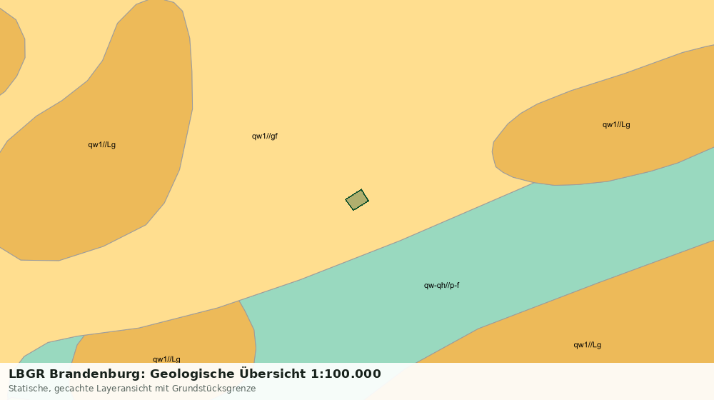 Statische Kartenansicht: LBGR Brandenburg: Geologische Übersicht 1:100.000