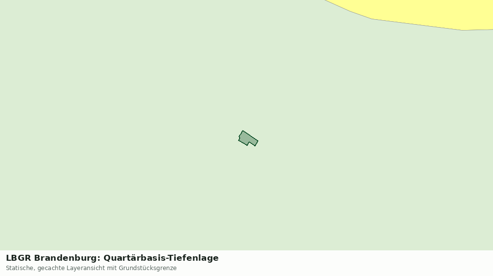 Statische Kartenansicht: LBGR Brandenburg: Quartärbasis-Tiefenlage