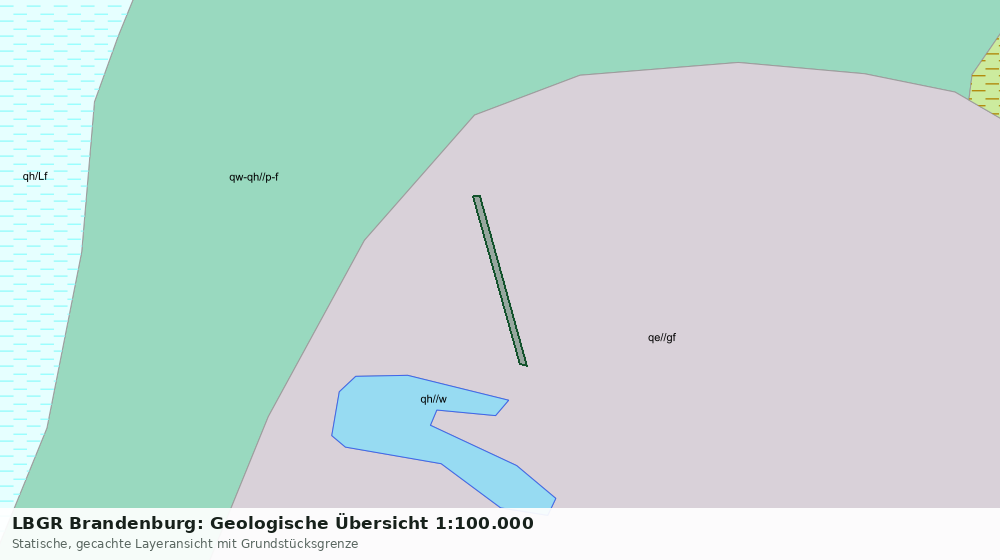 Statische Kartenansicht: LBGR Brandenburg: Geologische Übersicht 1:100.000