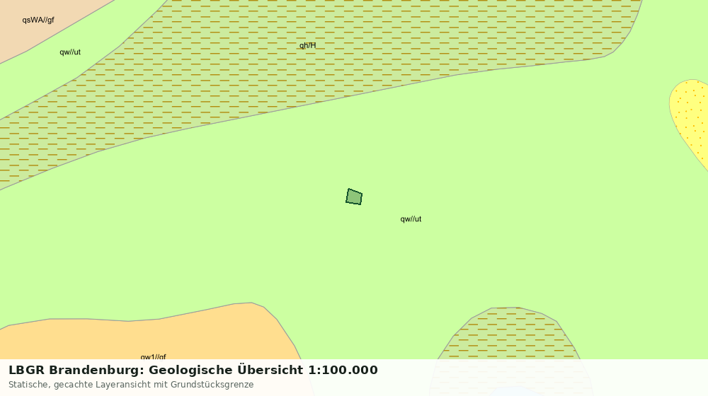 Statische Kartenansicht: LBGR Brandenburg: Geologische Übersicht 1:100.000
