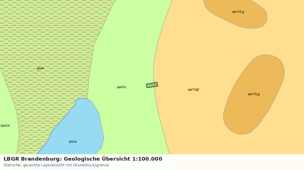 Statische Kartenansicht: LBGR Brandenburg: Geologische Übersicht 1:100.000