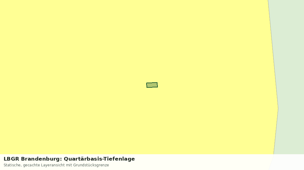 Statische Kartenansicht: LBGR Brandenburg: Quartärbasis-Tiefenlage