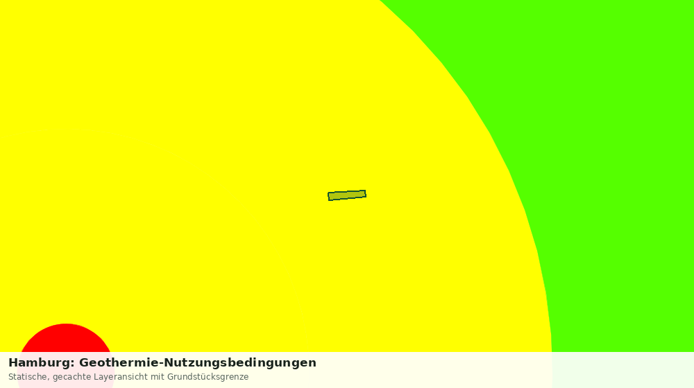 Statische Kartenansicht: Hamburg: Geothermie-Nutzungsbedingungen