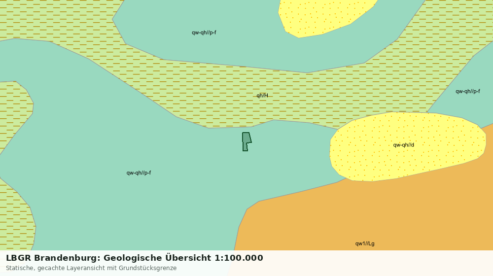 Statische Kartenansicht: LBGR Brandenburg: Geologische Übersicht 1:100.000