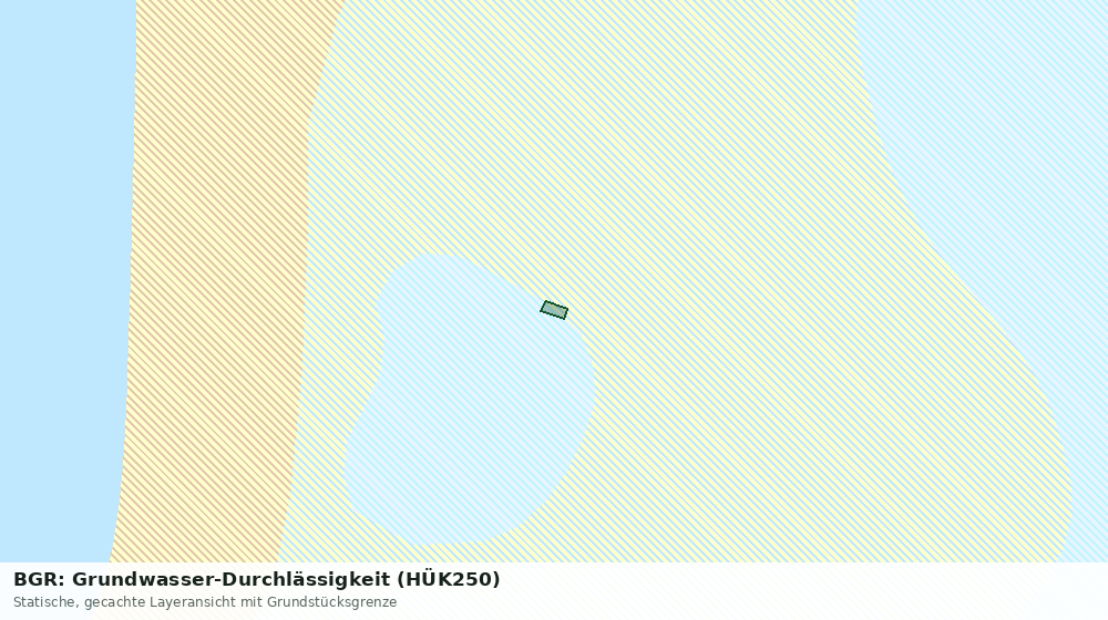 Statische Kartenansicht: BGR: Grundwasser-Durchlässigkeit (HÜK250)