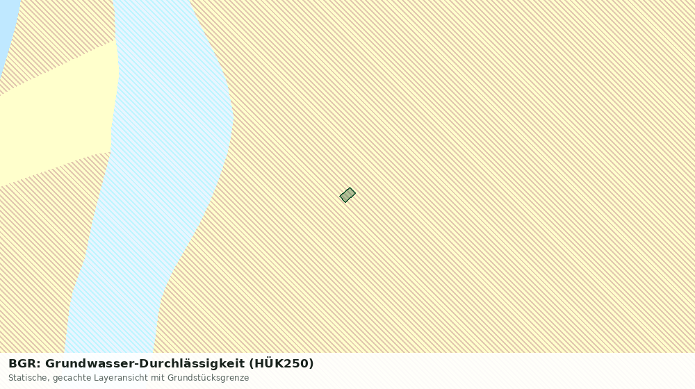 Statische Kartenansicht: BGR: Grundwasser-Durchlässigkeit (HÜK250)