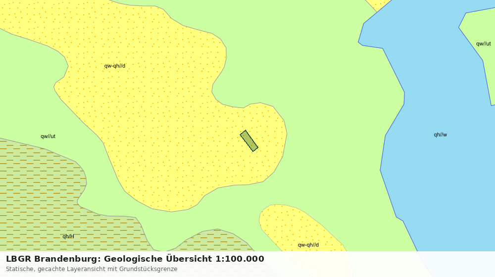 Statische Kartenansicht: LBGR Brandenburg: Geologische Übersicht 1:100.000