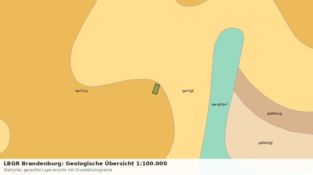 Statische Kartenansicht: LBGR Brandenburg: Geologische Übersicht 1:100.000