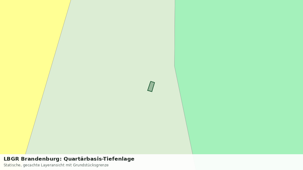 Statische Kartenansicht: LBGR Brandenburg: Quartärbasis-Tiefenlage