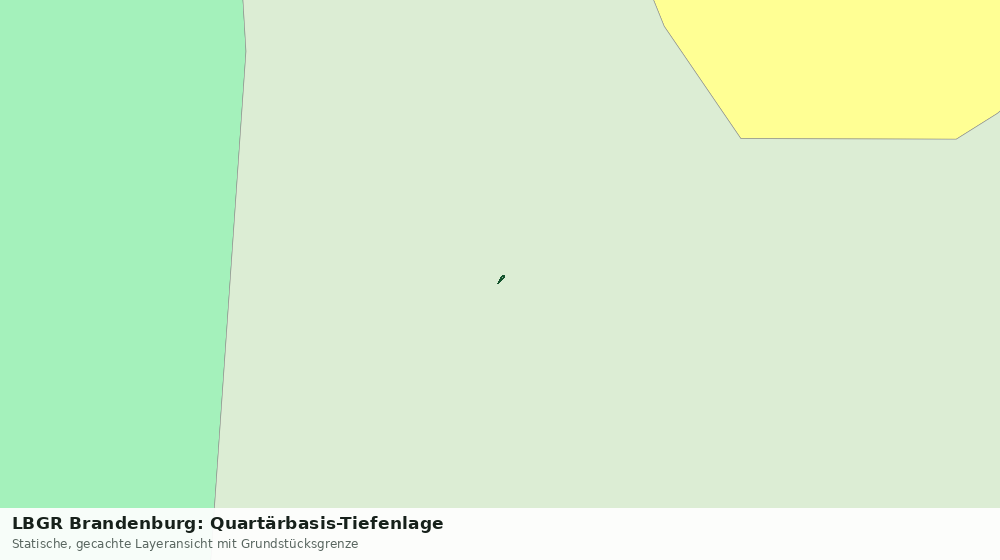Statische Kartenansicht: LBGR Brandenburg: Quartärbasis-Tiefenlage