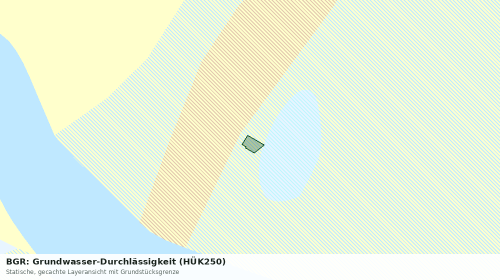 Statische Kartenansicht: BGR: Grundwasser-Durchlässigkeit (HÜK250)