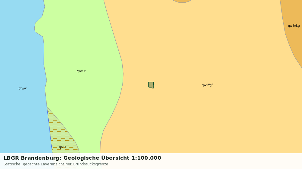 Statische Kartenansicht: LBGR Brandenburg: Geologische Übersicht 1:100.000
