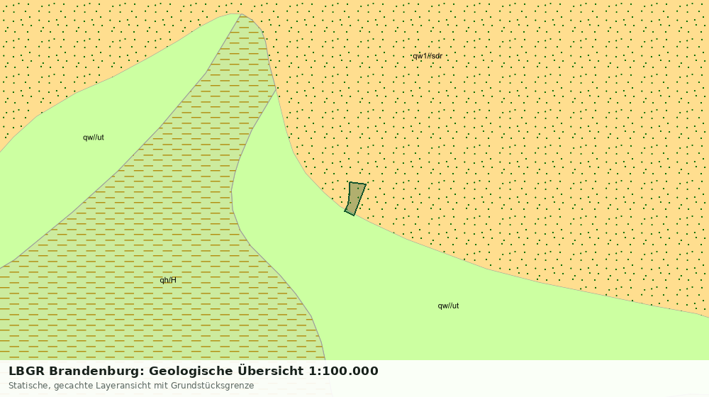 Statische Kartenansicht: LBGR Brandenburg: Geologische Übersicht 1:100.000