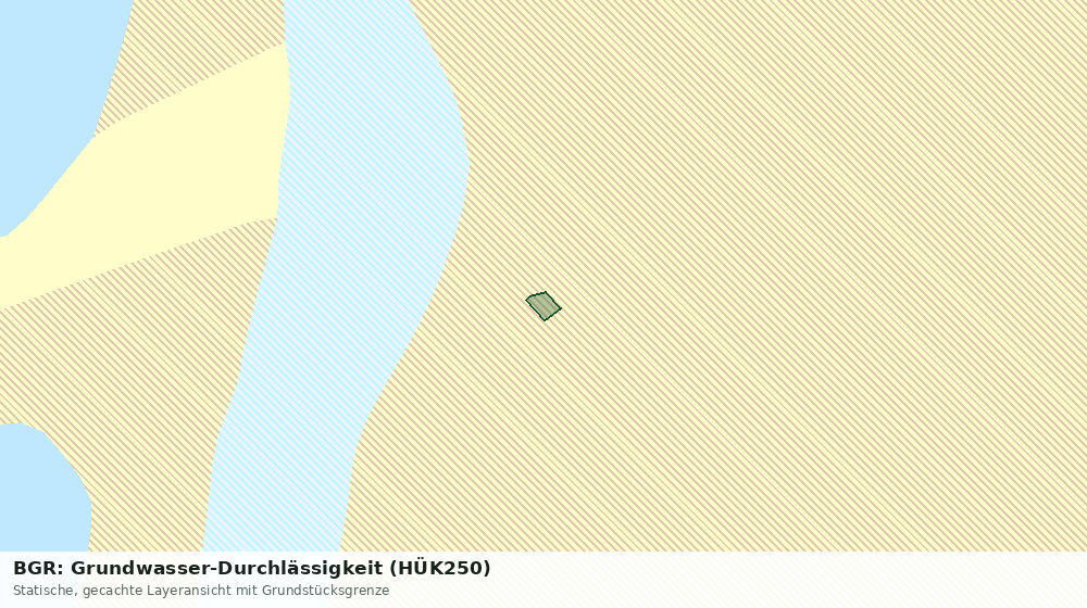 Statische Kartenansicht: BGR: Grundwasser-Durchlässigkeit (HÜK250)