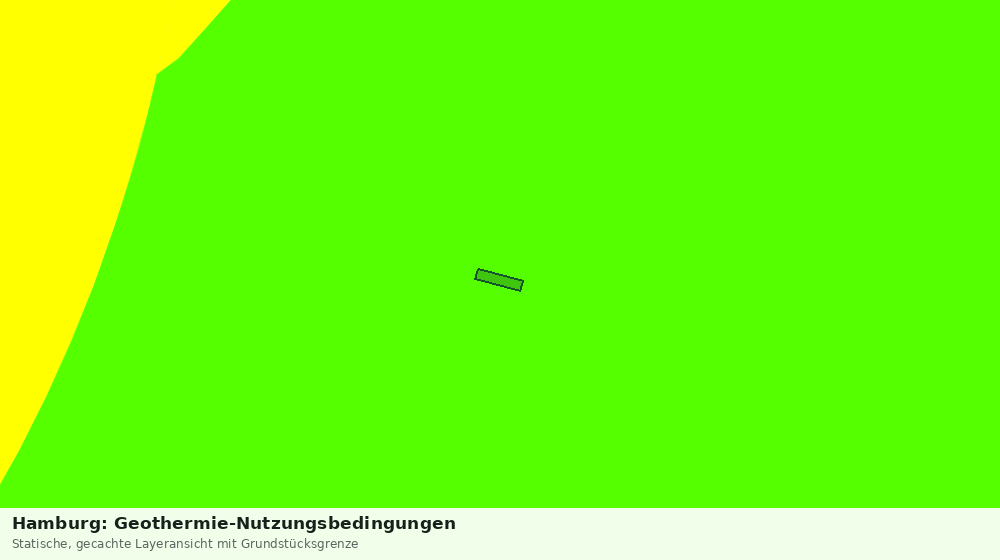 Statische Kartenansicht: Hamburg: Geothermie-Nutzungsbedingungen