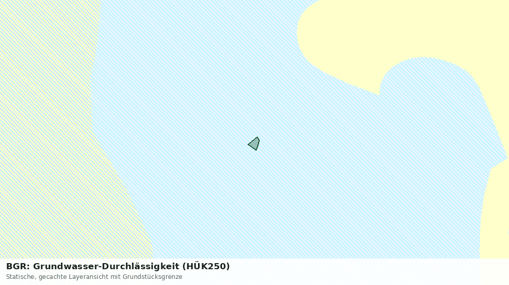 Statische Kartenansicht: BGR: Grundwasser-Durchlässigkeit (HÜK250)
