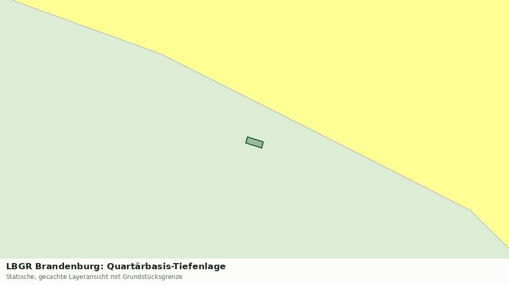 Statische Kartenansicht: LBGR Brandenburg: Quartärbasis-Tiefenlage