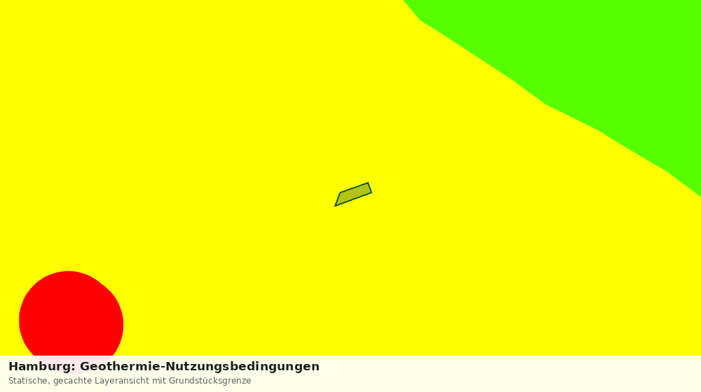 Statische Kartenansicht: Hamburg: Geothermie-Nutzungsbedingungen