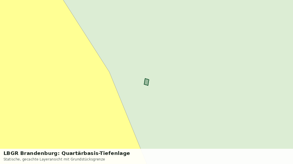 Statische Kartenansicht: LBGR Brandenburg: Quartärbasis-Tiefenlage