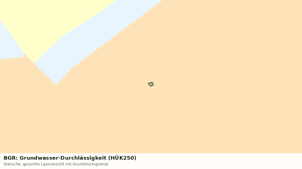 Statische Kartenansicht: BGR: Grundwasser-Durchlässigkeit (HÜK250)