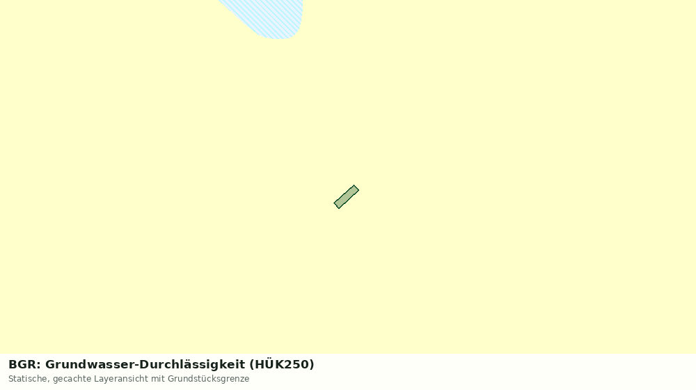 Statische Kartenansicht: BGR: Grundwasser-Durchlässigkeit (HÜK250)