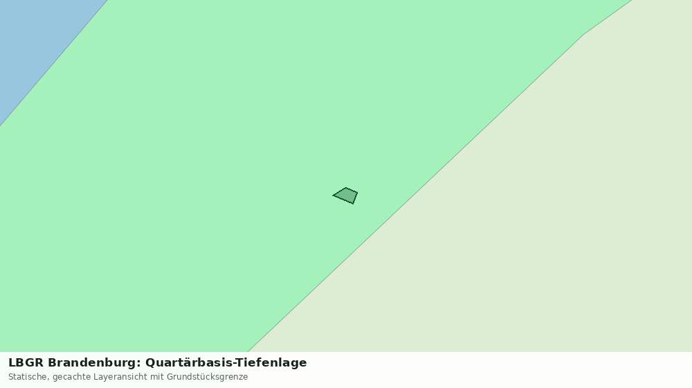 Statische Kartenansicht: LBGR Brandenburg: Quartärbasis-Tiefenlage
