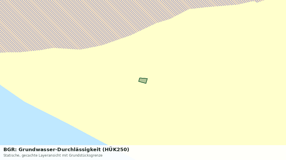 Statische Kartenansicht: BGR: Grundwasser-Durchlässigkeit (HÜK250)