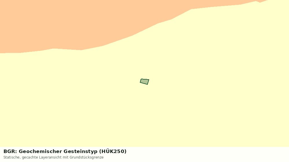 Statische Kartenansicht: BGR: Geochemischer Gesteinstyp (HÜK250)