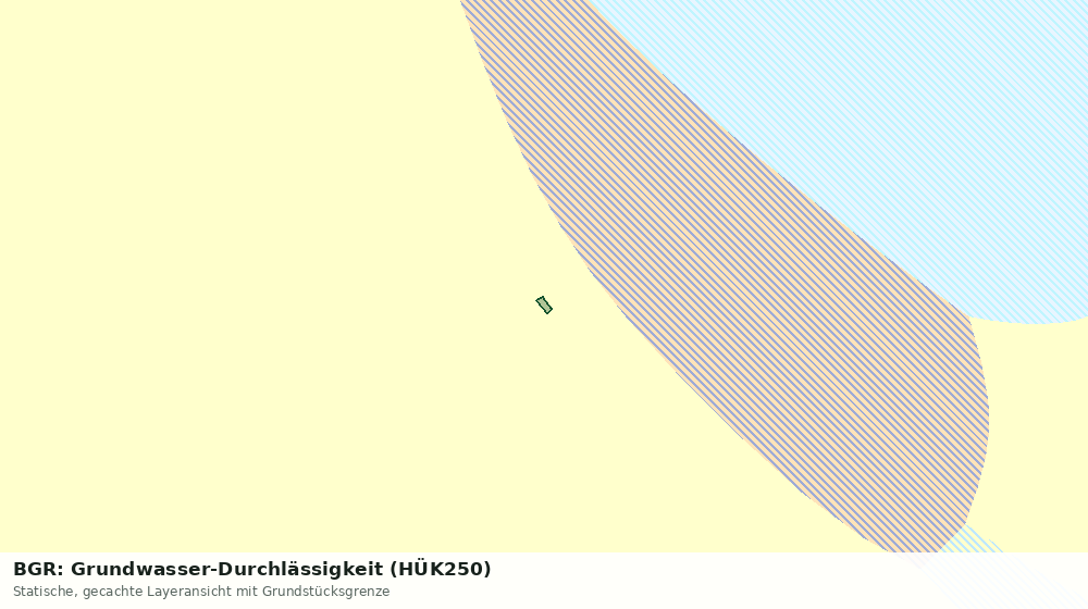 Statische Kartenansicht: BGR: Grundwasser-Durchlässigkeit (HÜK250)