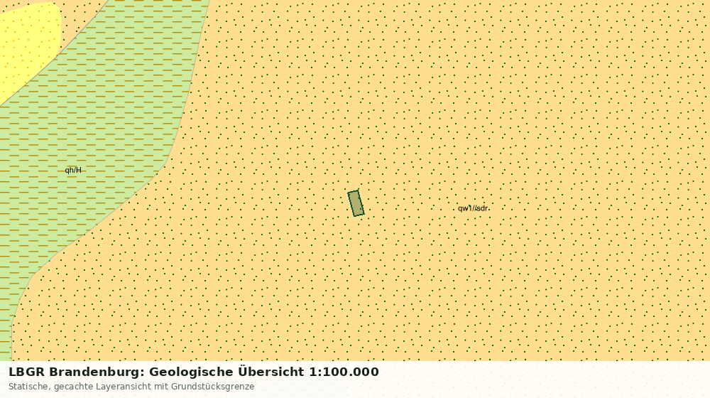 Statische Kartenansicht: LBGR Brandenburg: Geologische Übersicht 1:100.000