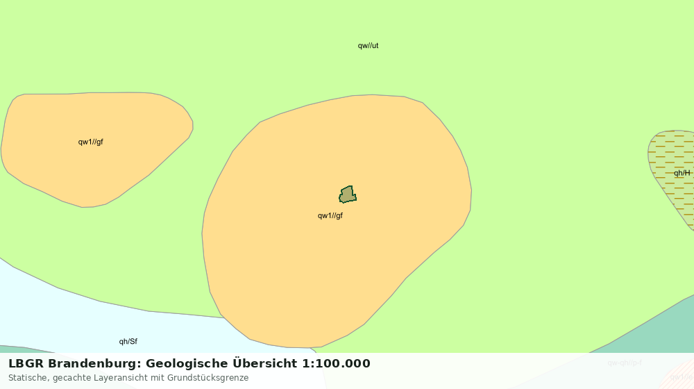 Statische Kartenansicht: LBGR Brandenburg: Geologische Übersicht 1:100.000