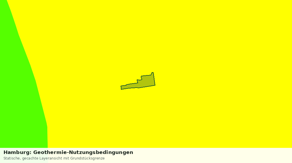 Statische Kartenansicht: Hamburg: Geothermie-Nutzungsbedingungen