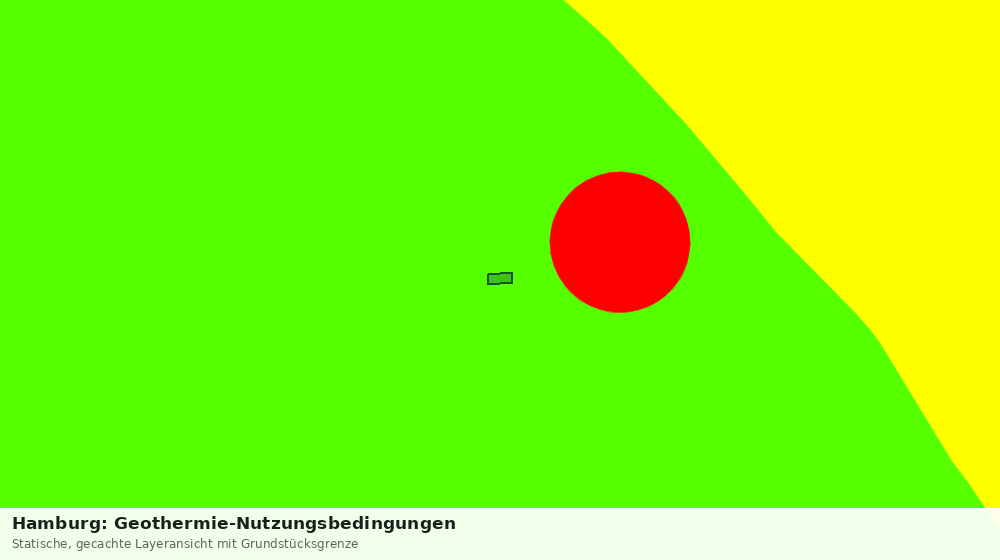Statische Kartenansicht: Hamburg: Geothermie-Nutzungsbedingungen